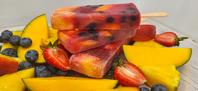 Fruit Punch Dessert Shop Popsicles